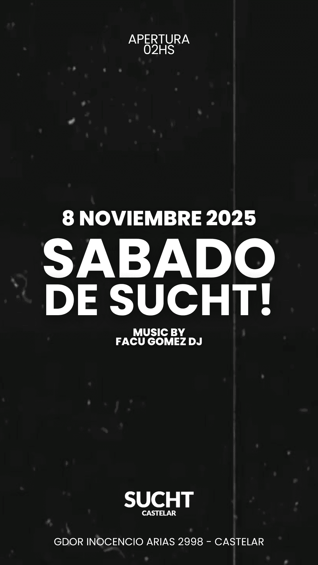 Flyer de 08.11 #SABADO DE SUCHT!