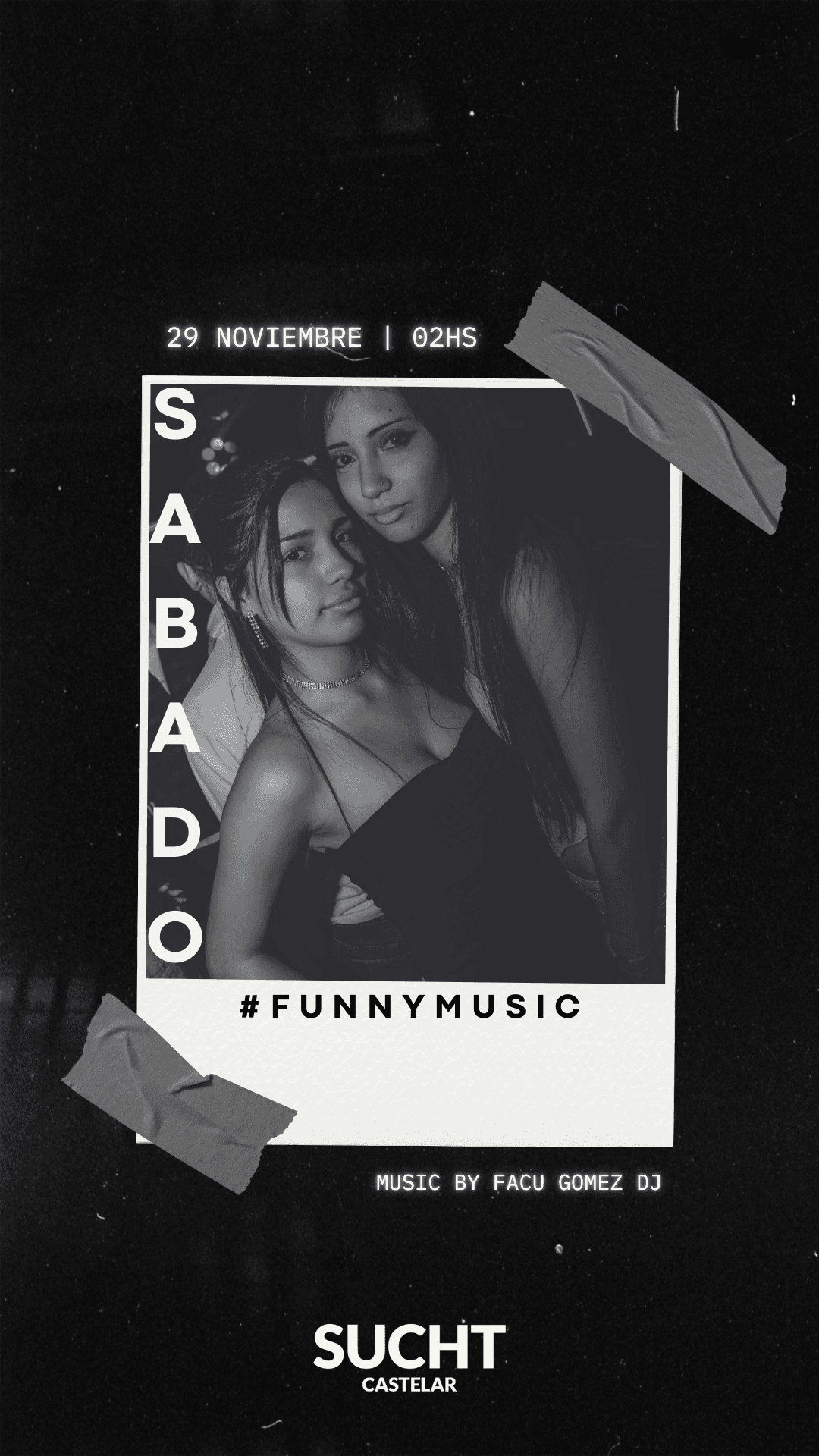 Flyer de 29.11 #Sabado de SUCHT!