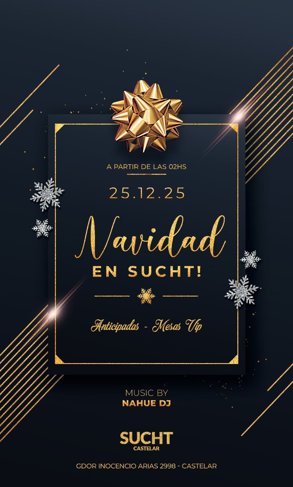 Flyer de 24.12 # Navidad en SUCHT!