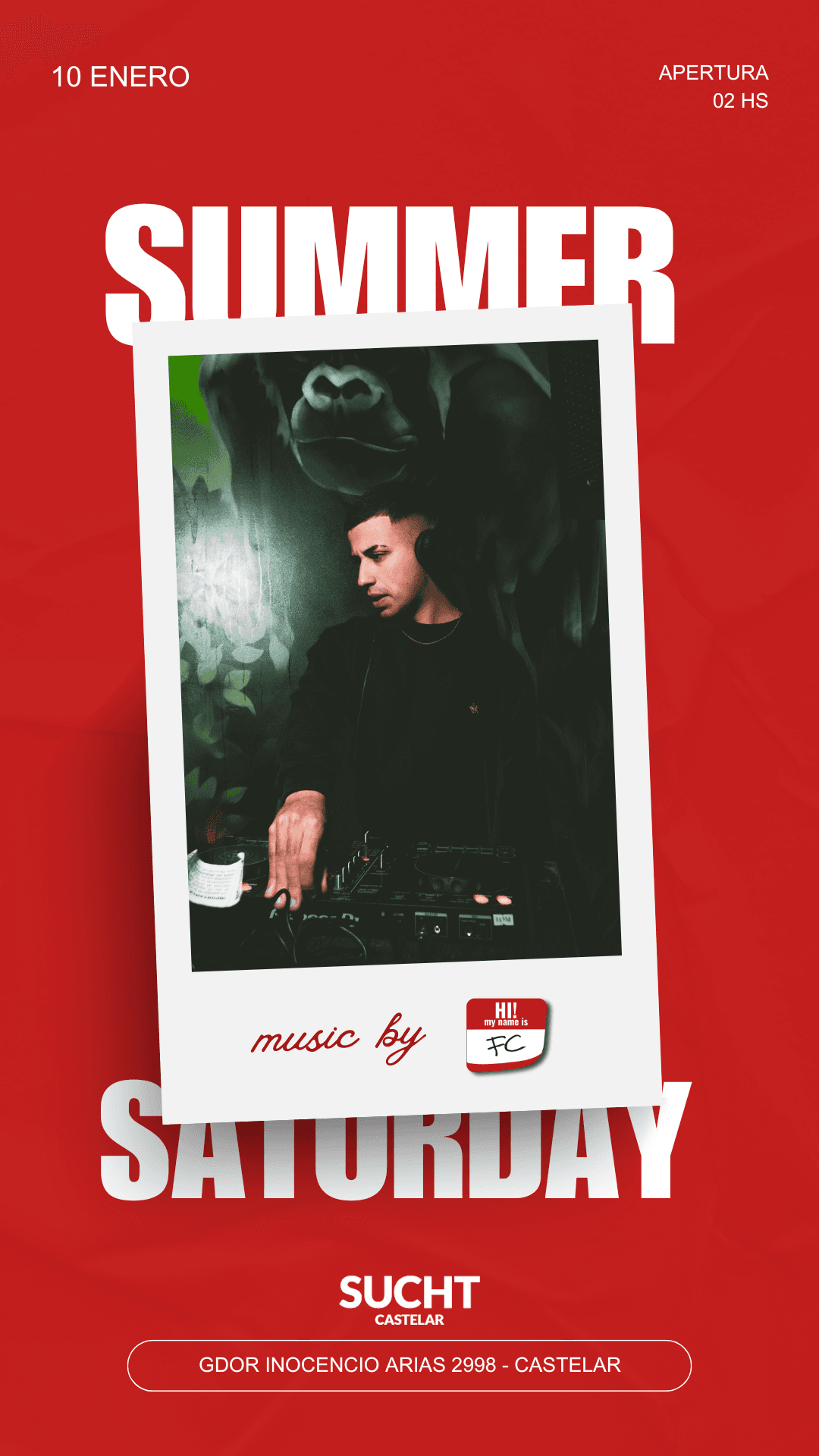 Flyer de 10.02 #SUMMER SATURDAY