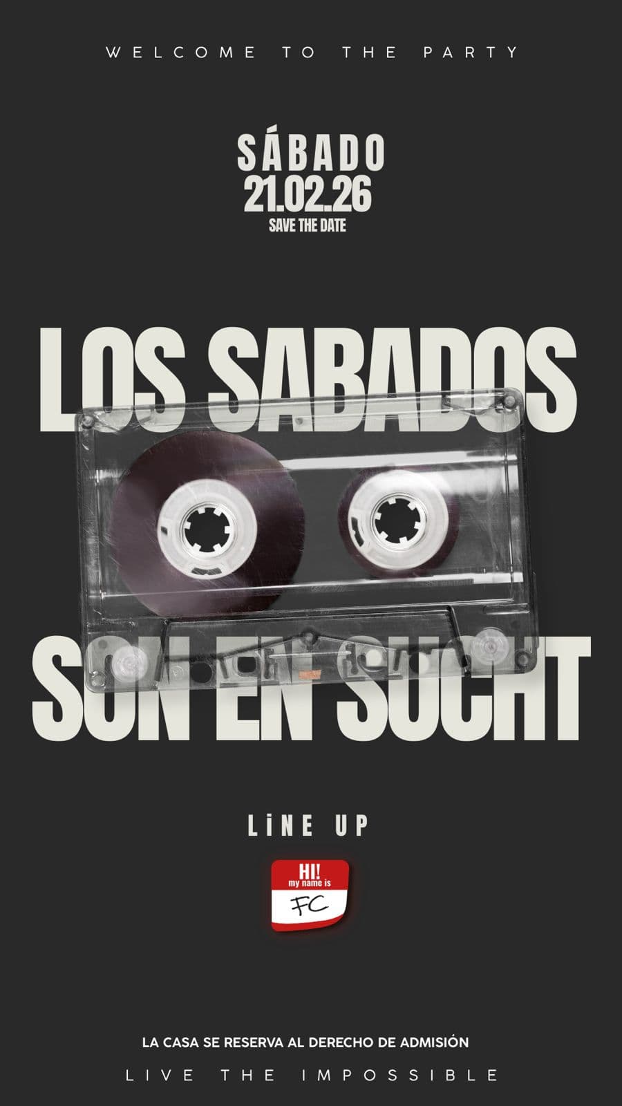 Flyer de 21.02 # Sábado de SUCHT!