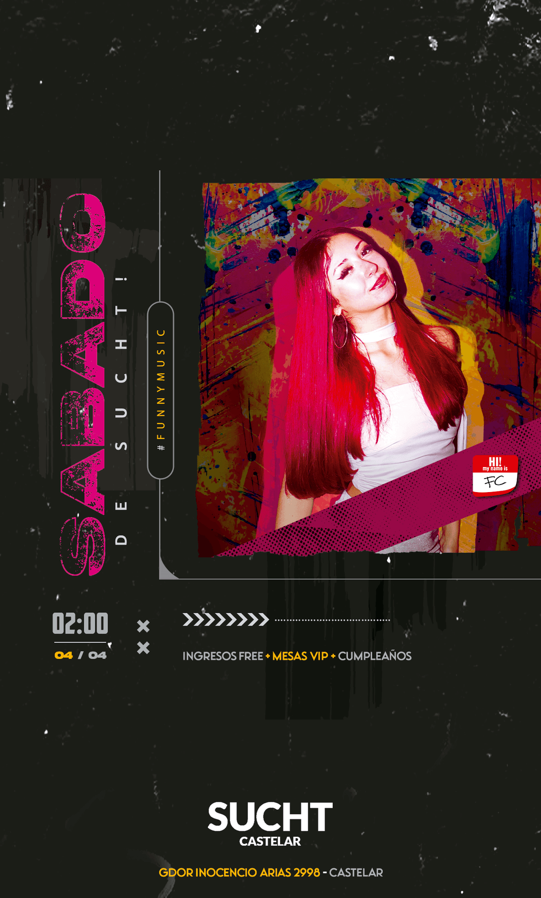 Flyer de 04.04 # Sábado en SUCHT!