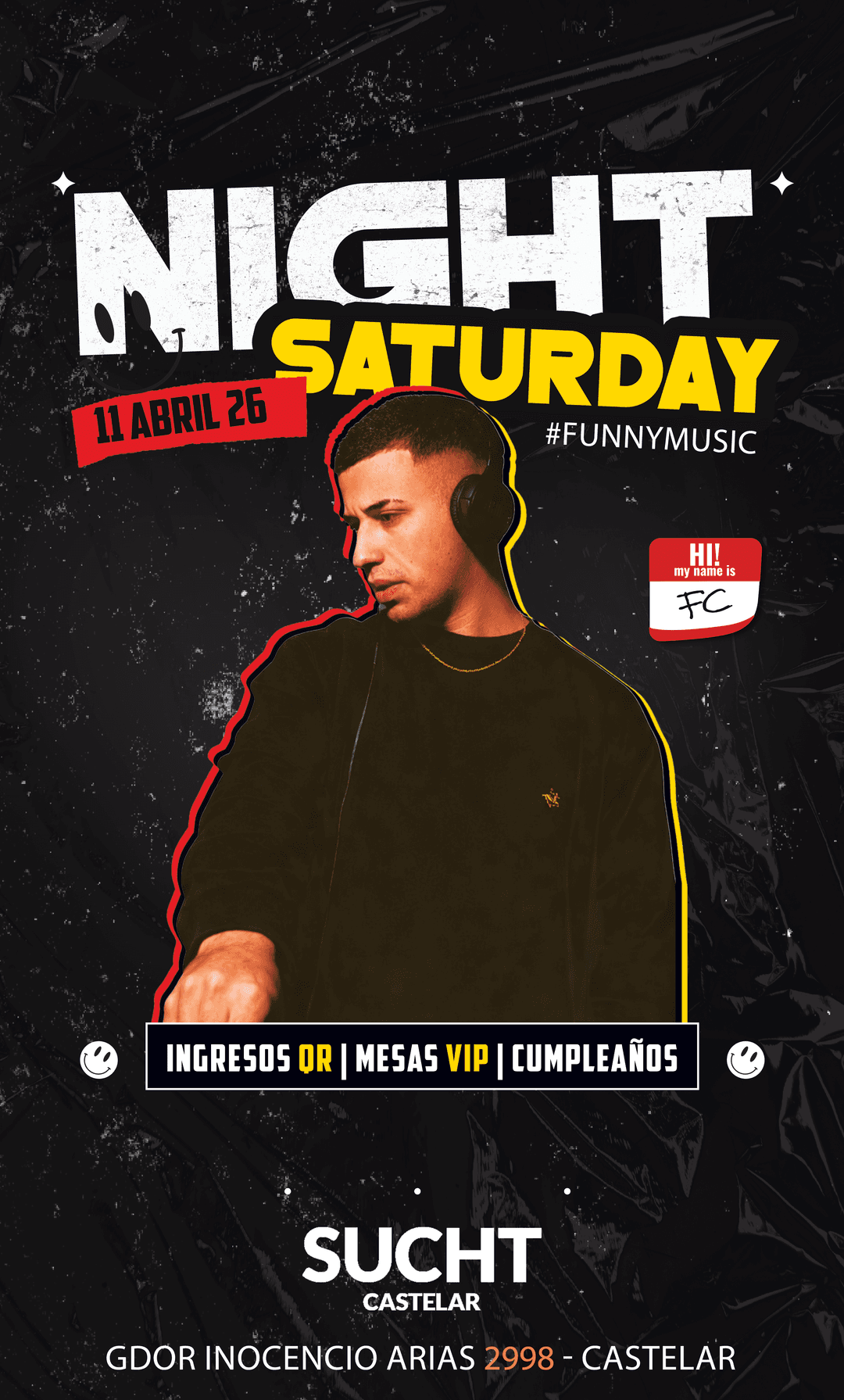 Flyer de 11.04 #Sabado de SUCHT!