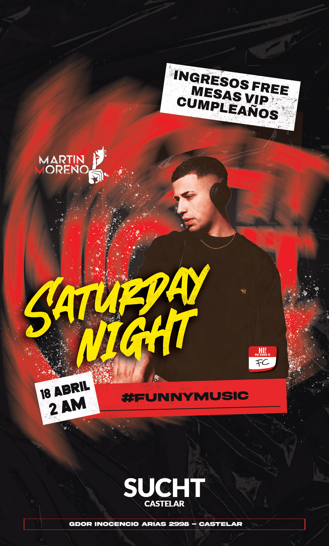 Flyer de 18.04 #SaturdayNight