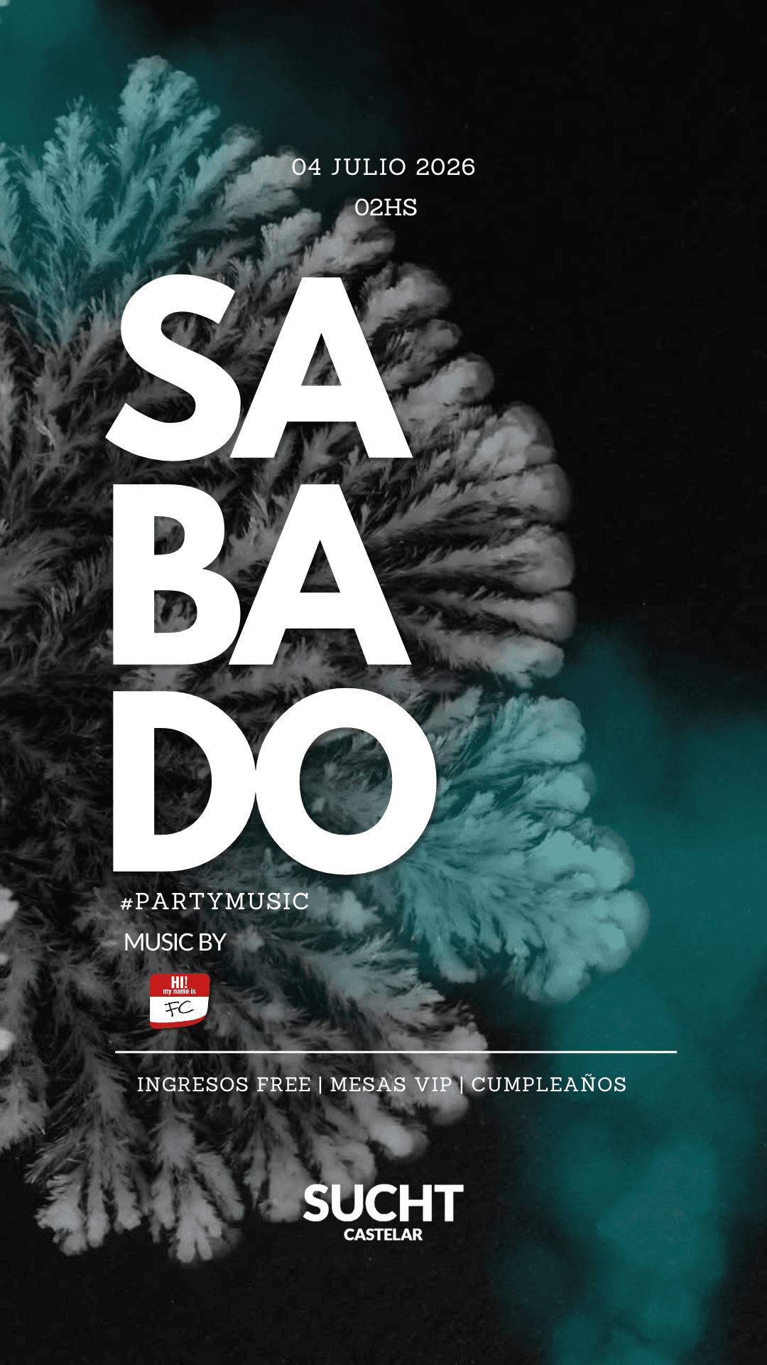 Flyer de 04.07 # Sabado de SUCHT
