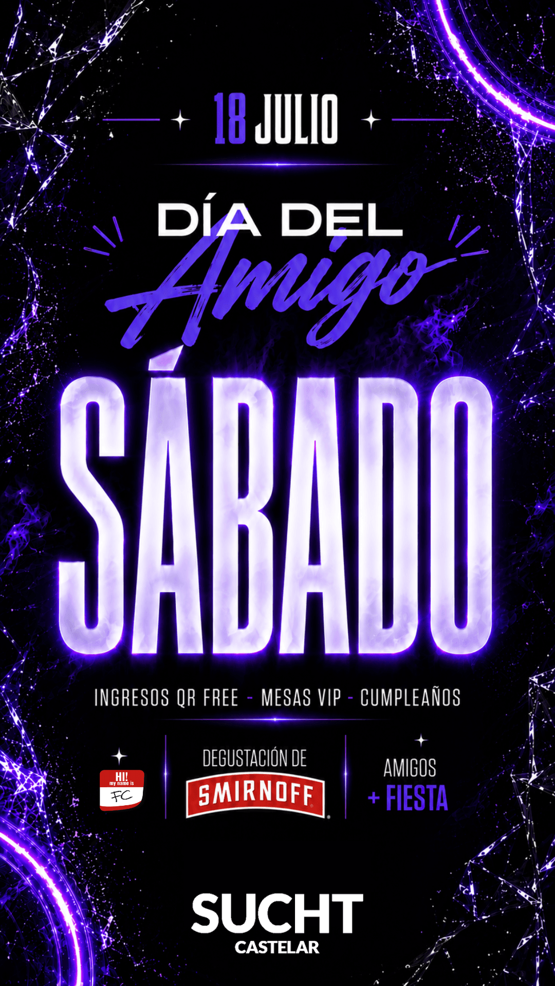 Flyer de 18.07 #Día del Amigo!