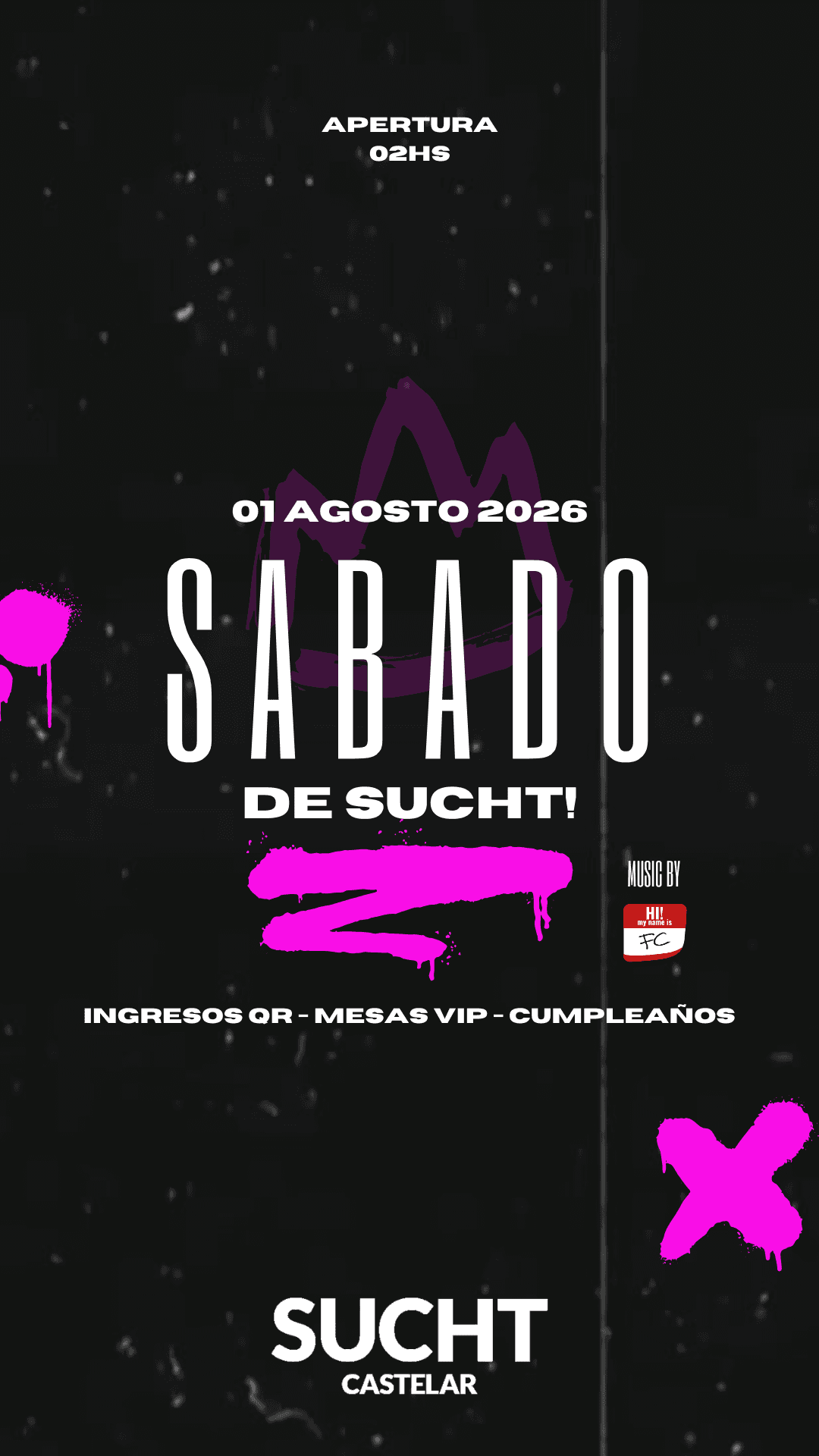 Flyer de 01.08 # SÁBADO DE SUCHT