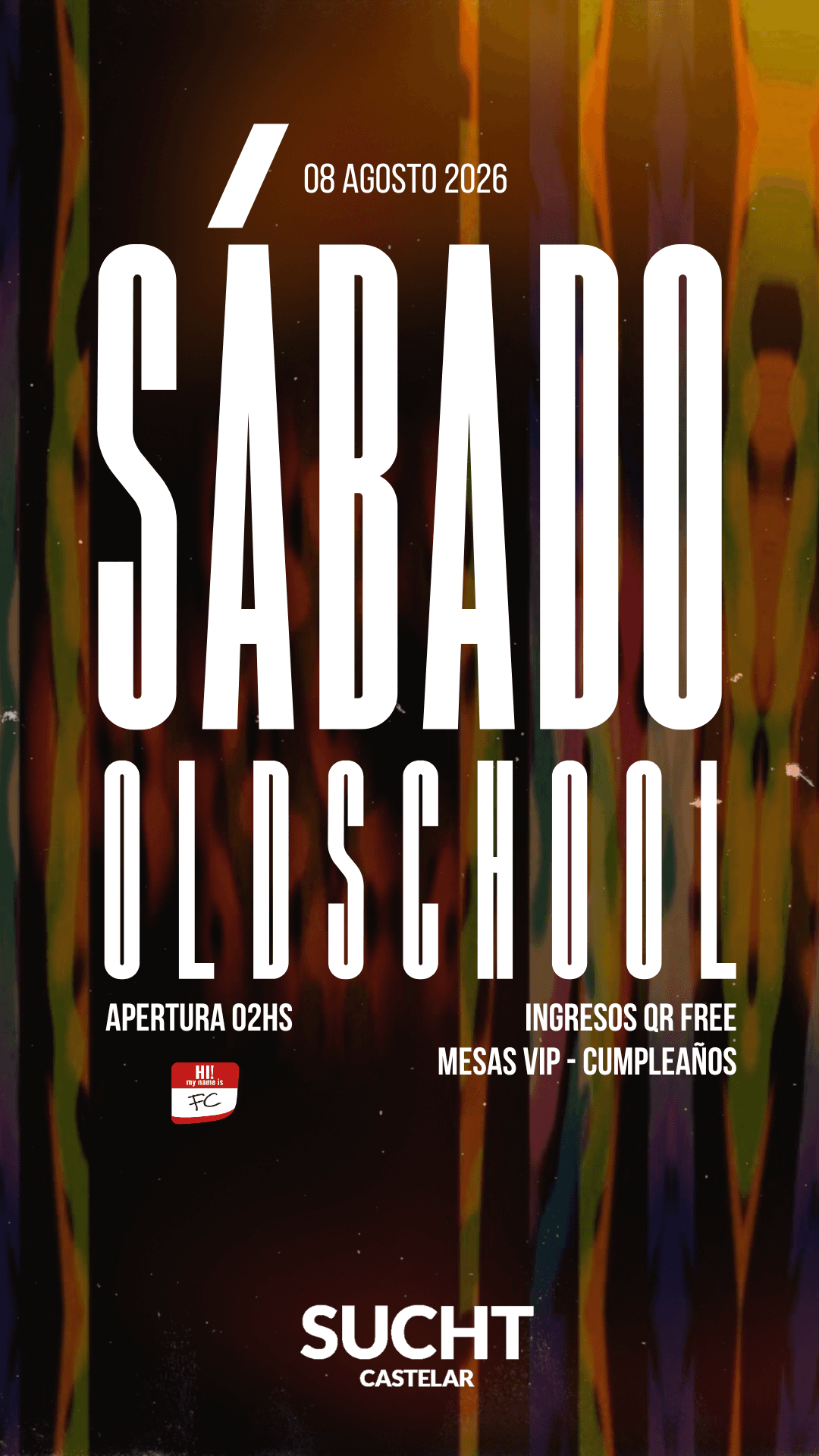Flyer de 08.08 @ Sabado #OLDSCHOOL