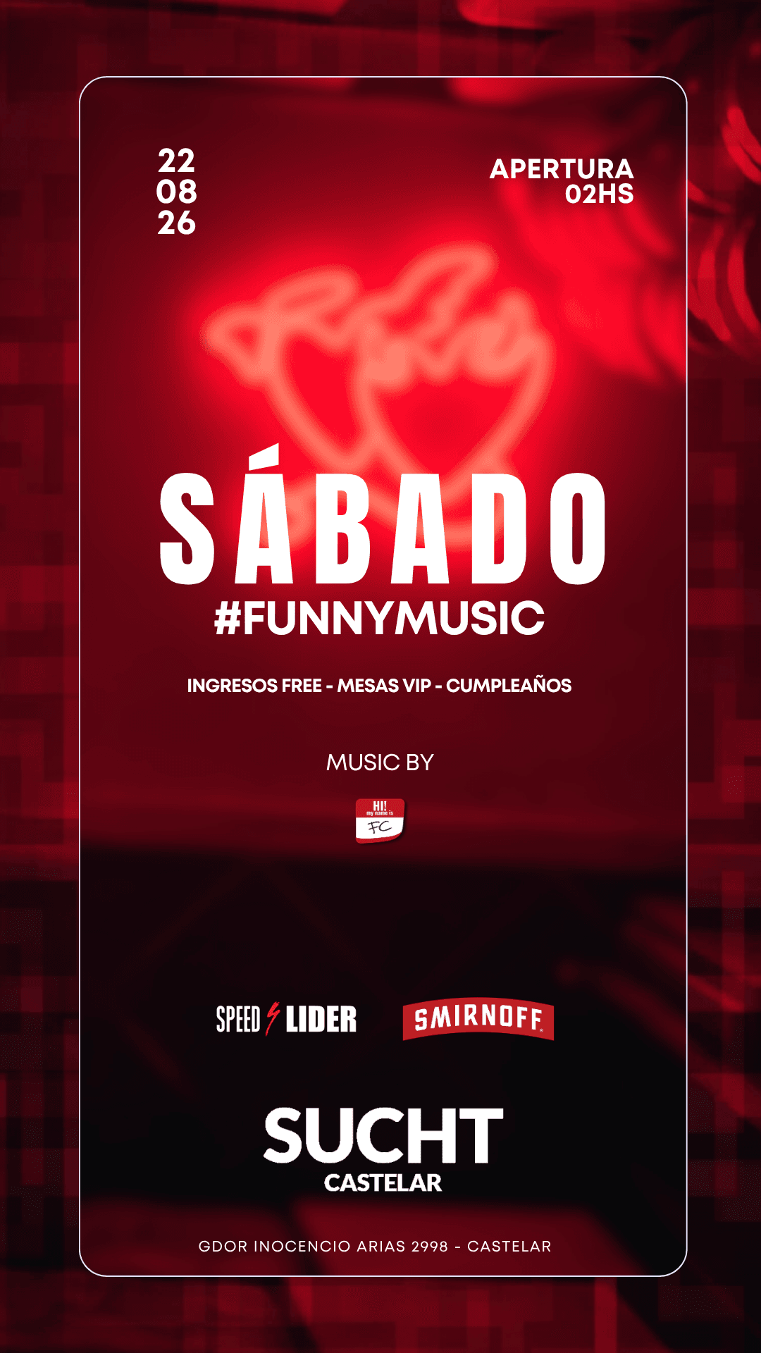 Flyer de 22.08 #SABADO DE SUCHT!