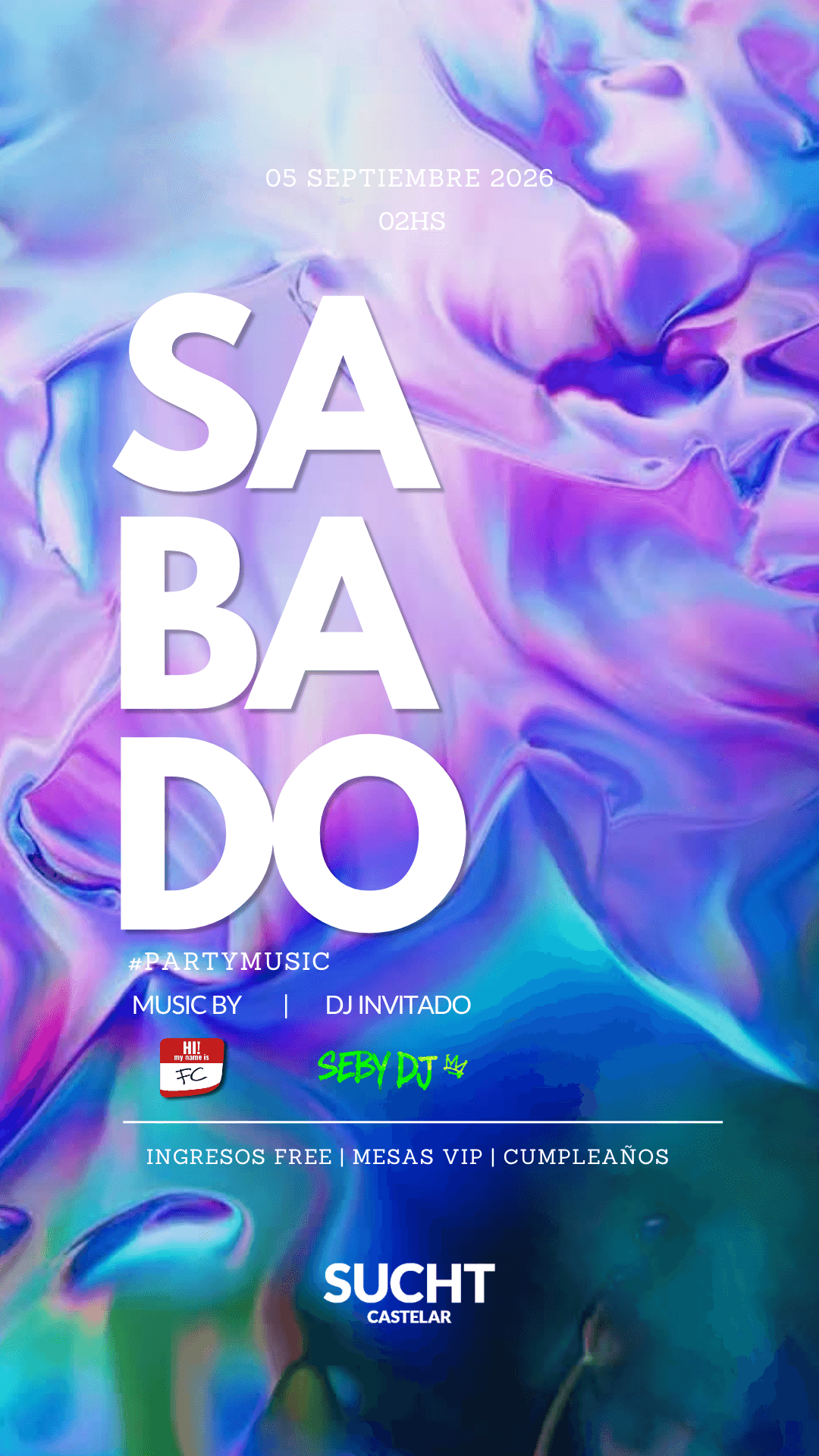 Flyer de 05.09 # Sabado de SUCHT!